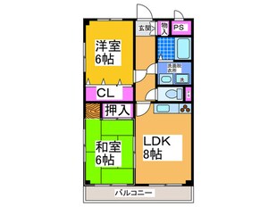 ベルジュール新金岡の物件間取画像